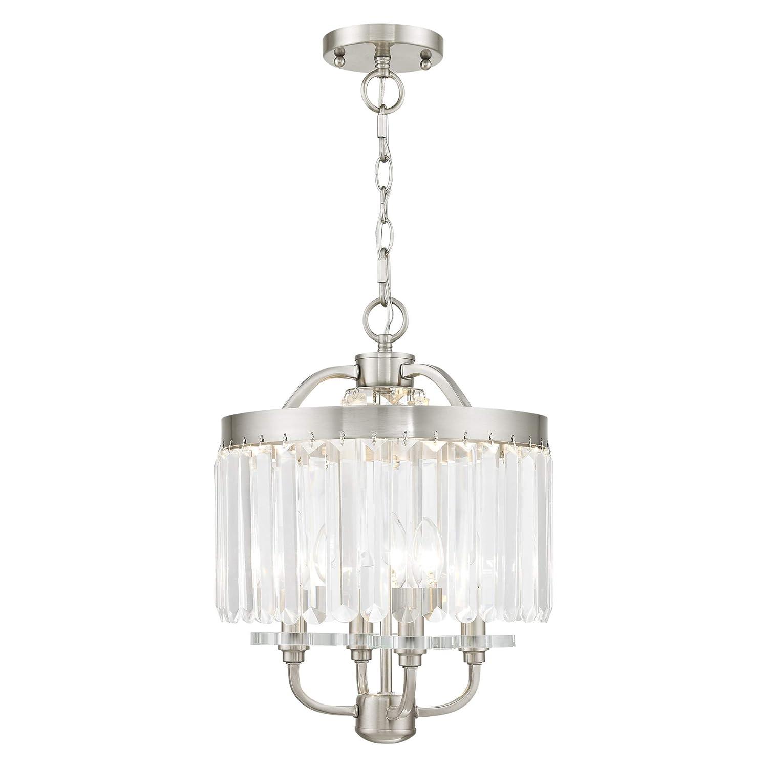 Livex Lighting Ashton 4 - Light Chandelier in  Brushed Nickel