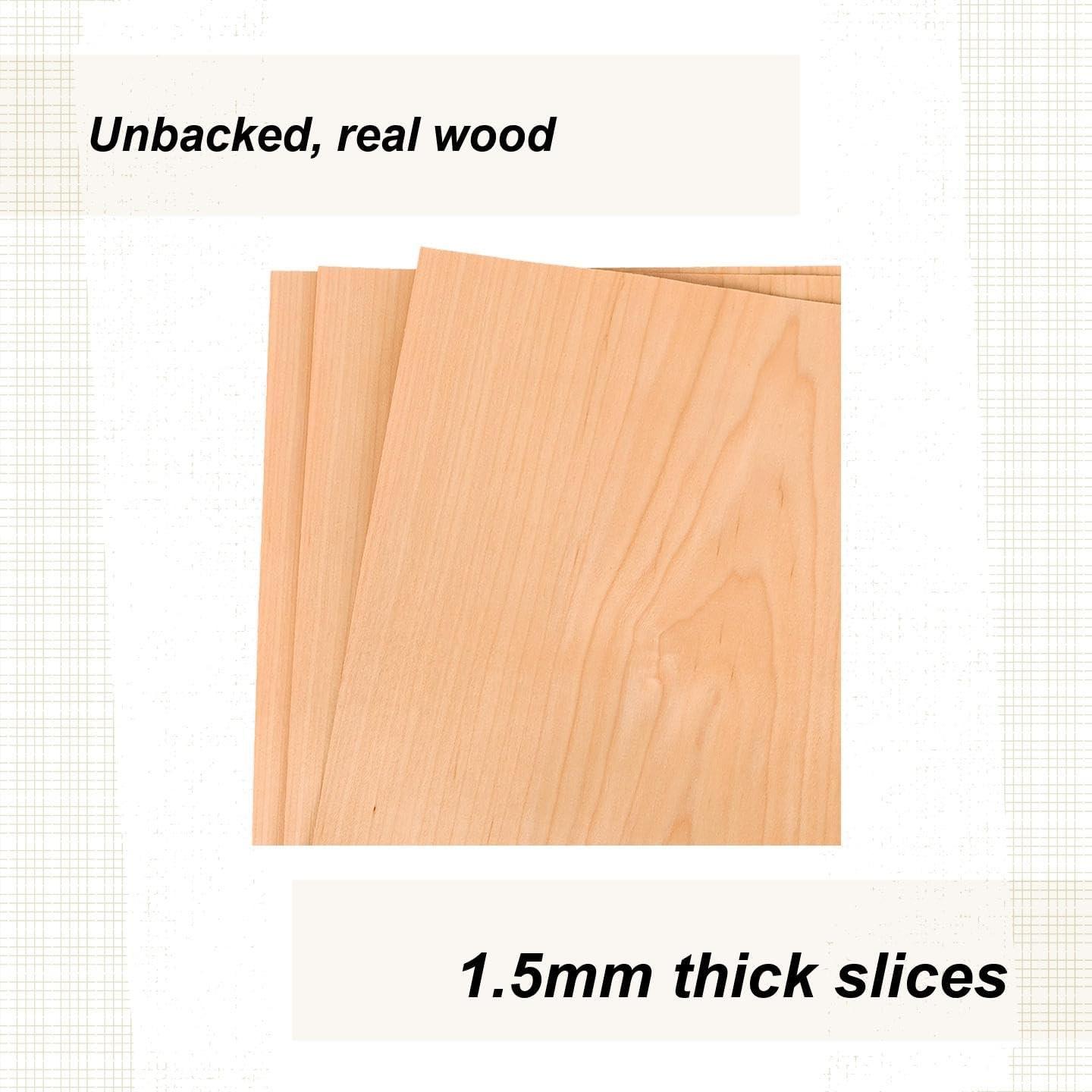 Maple Veneer 12" X 12", 3-Piece