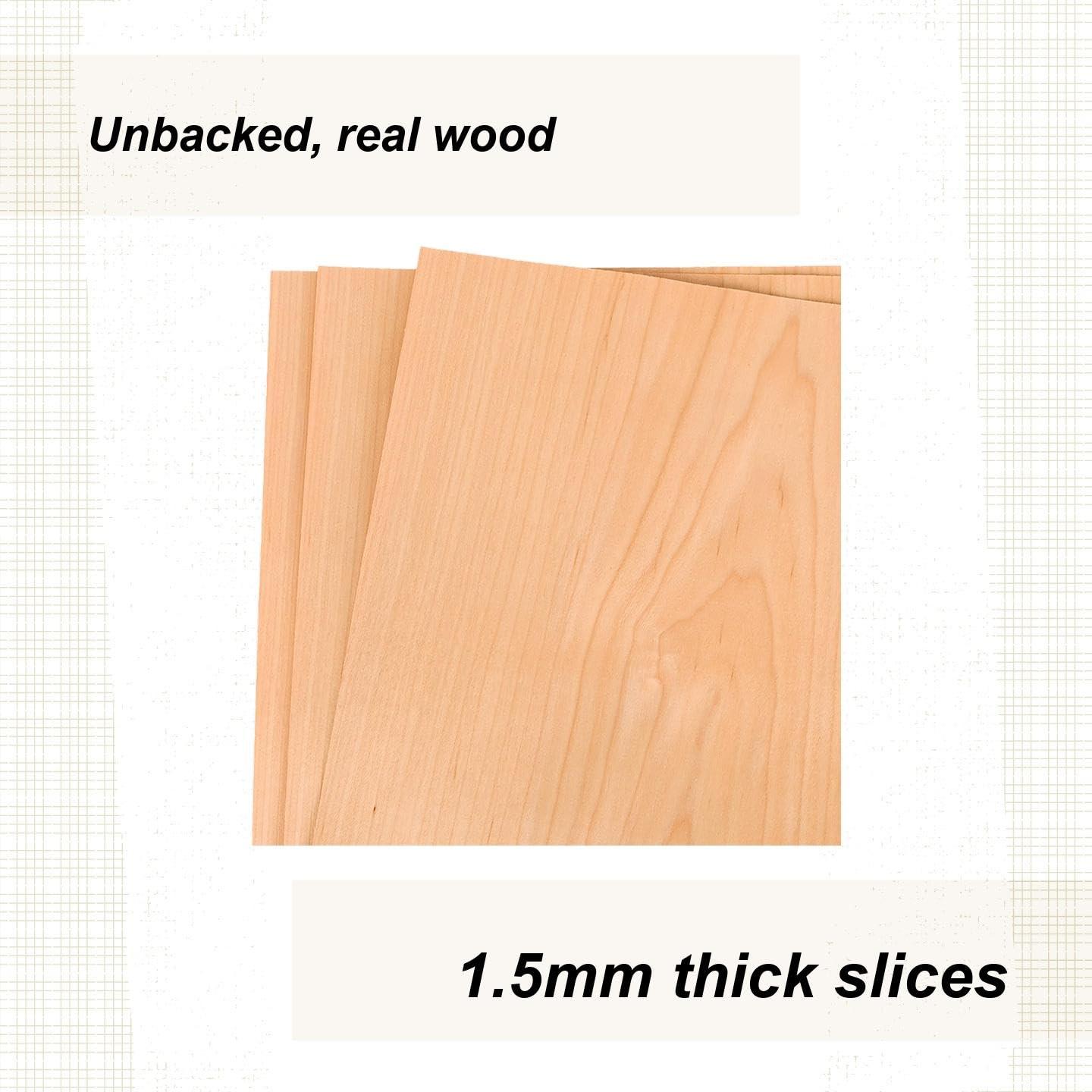 Maple Veneer 12" X 12", 3-Piece