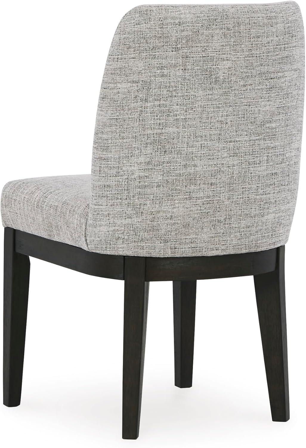 Signature Design by Ashley Burkhaus Traditional Upholstered Dining Chair, Set of 2, Dark Brown
