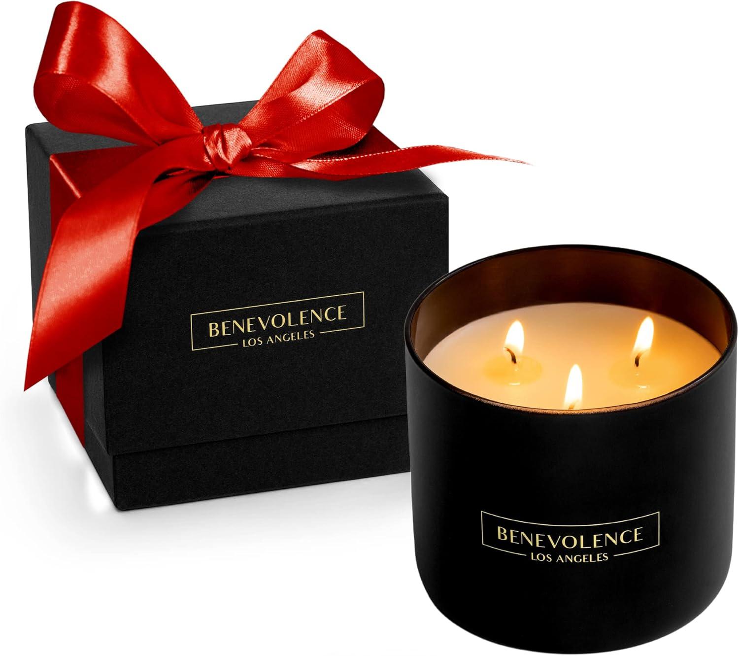 Benevolence LA Premium All Natural Soy Candles In Matte Black Glass Jar