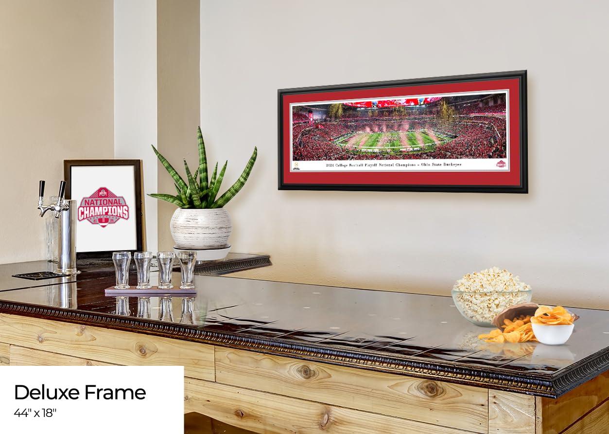 Ohio State Buckeyes Panoramic Red Framed Sports Poster