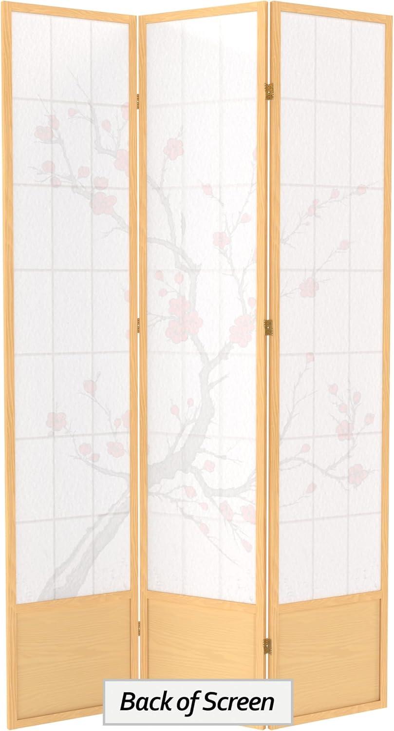 Red Lantern SS-84CBLSS-Natural-3P Room Divider, 3 Panel, Natural