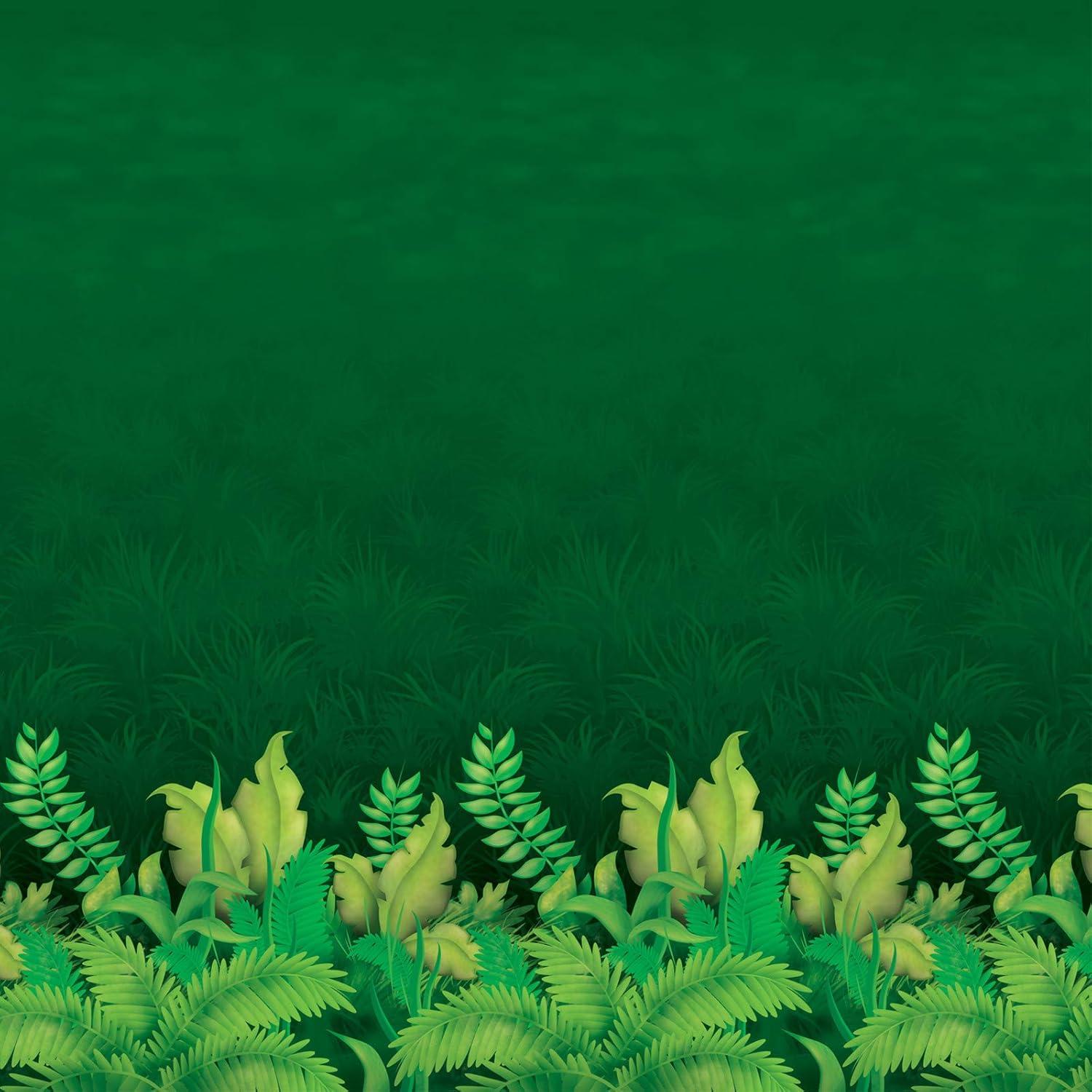 Dark Green and Light Green Jungle Foliage Backdrop