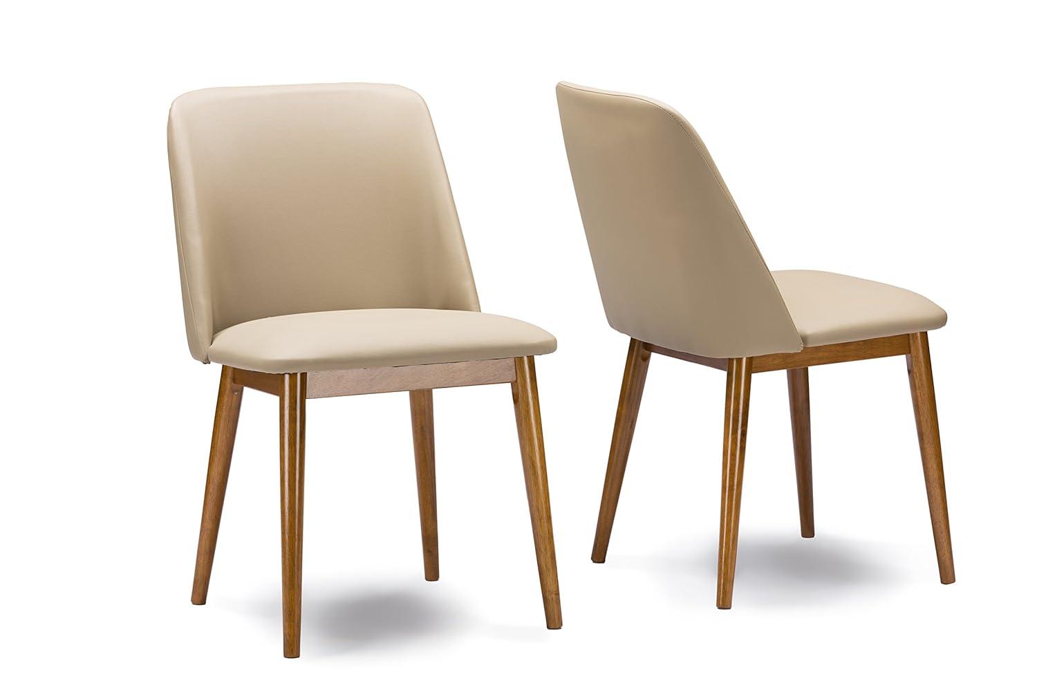George Oliver Hartlepool 18'' H Faux Leather Upholstered Side Chair (Set of 2)