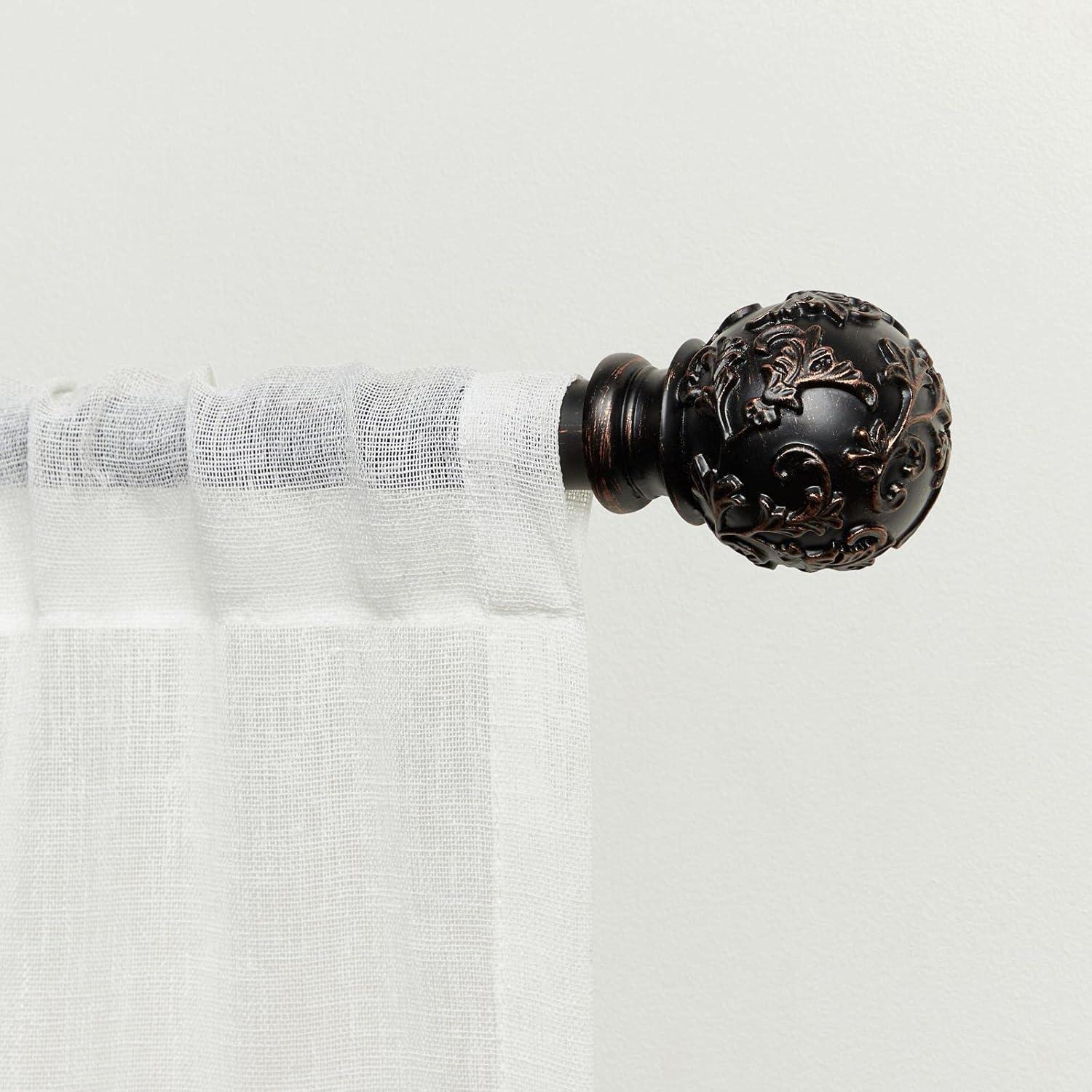 Exclusive Home Vine 1" Curtain Rod and Finial Set