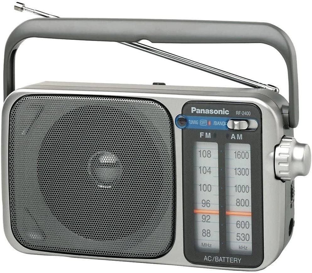 Panasonic® AM/FM AC/DC Portable Radio in Silver