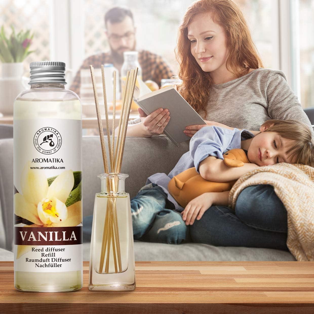 AROMATIKA Vanilla Essential Oil Alcohol Free 100% Pure Therapeutic for Diffuser, Humidifier, Aromatherapy, Sleep, Relax Room Air Fresheners Perfect Gifts - Vanilla Essential Oil 6.8oz