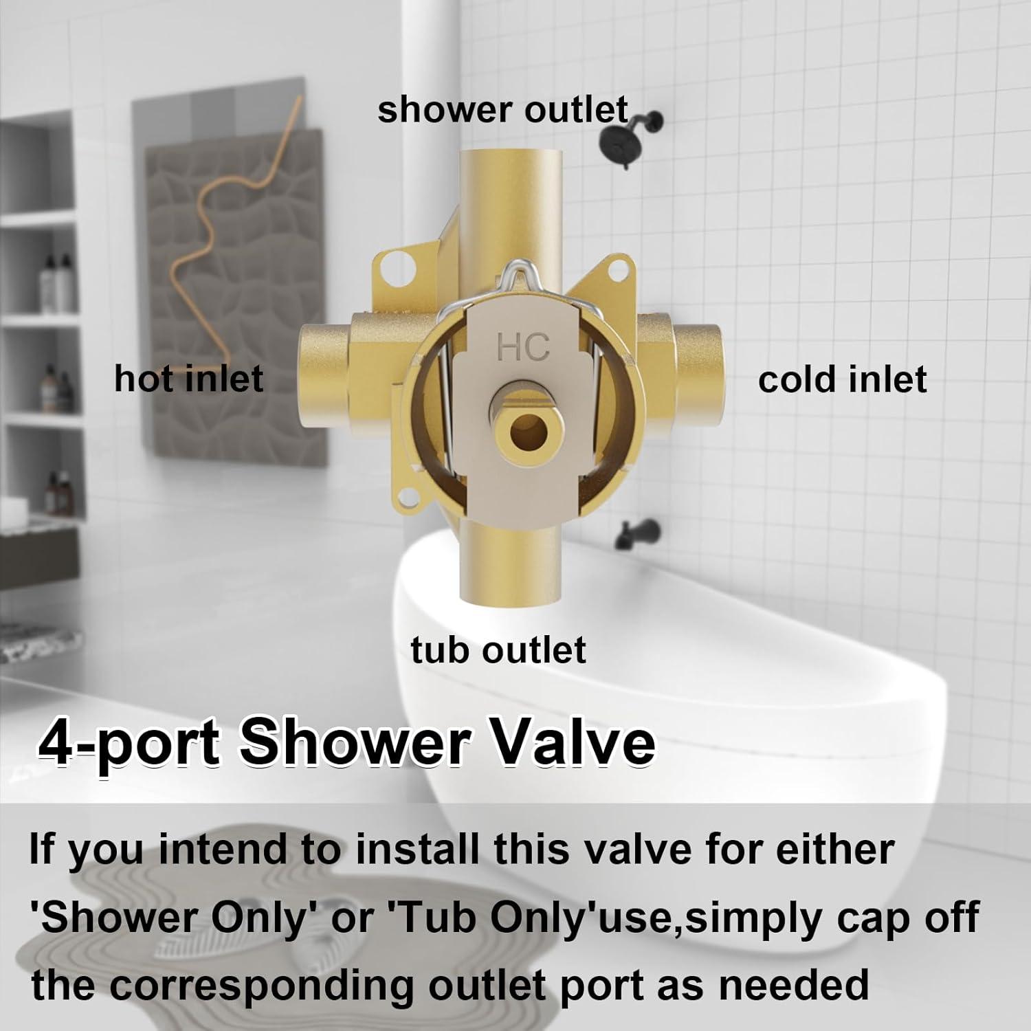 M-Pact Posi-Temp IPS Connection Pressure Balancing Valve