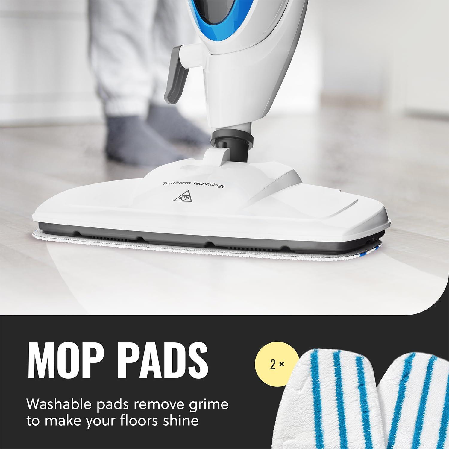 PurSteam 10-in-1 Steam Mop with Handheld Steam Cleaner for Tile & Hardwood Floors