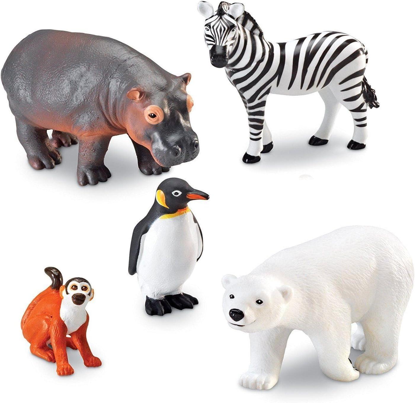 Learning Resources Jumbo Zoo Animals, Set Of 5