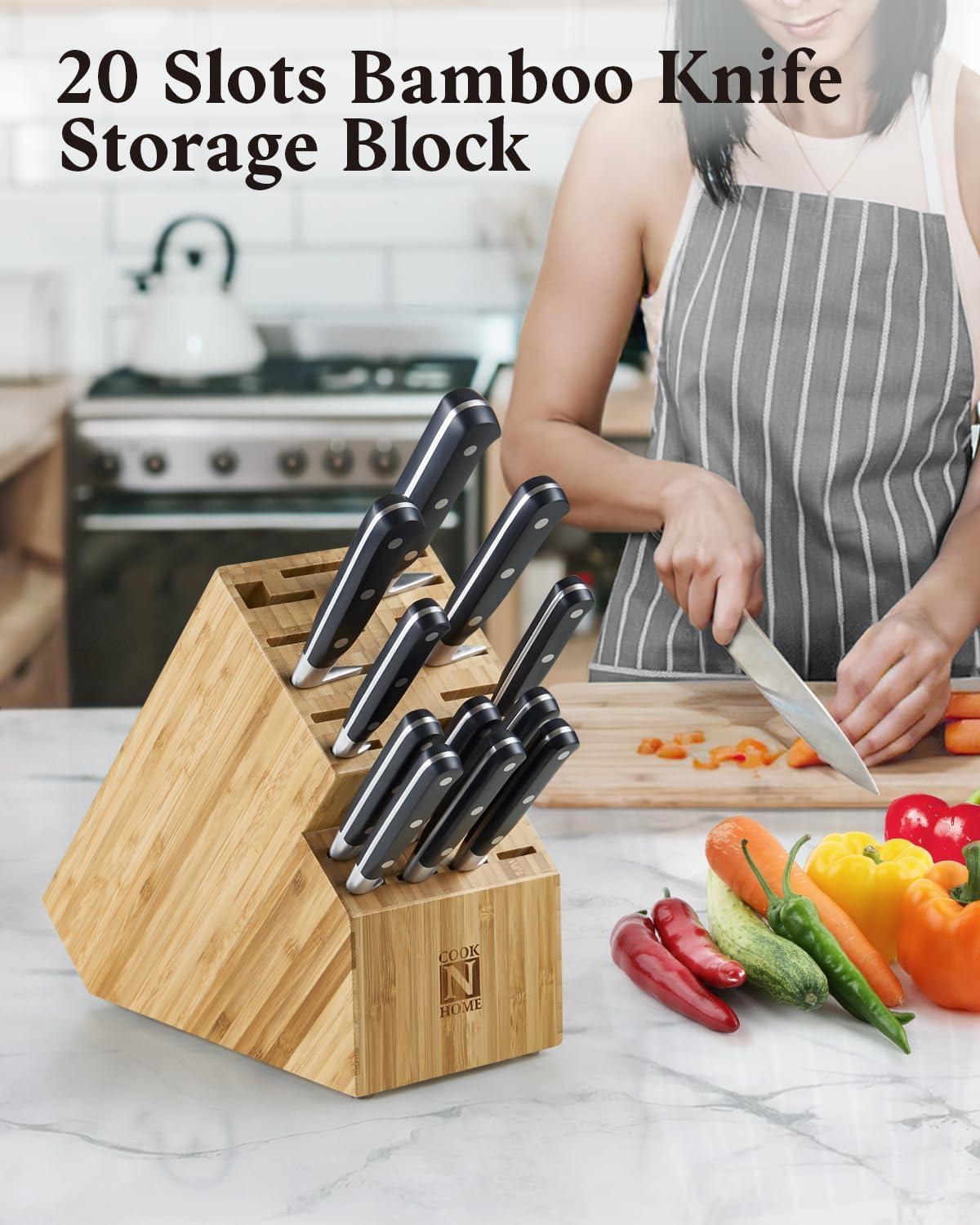 Cook N Home Cook N Home Knife Storage Block Without Knives