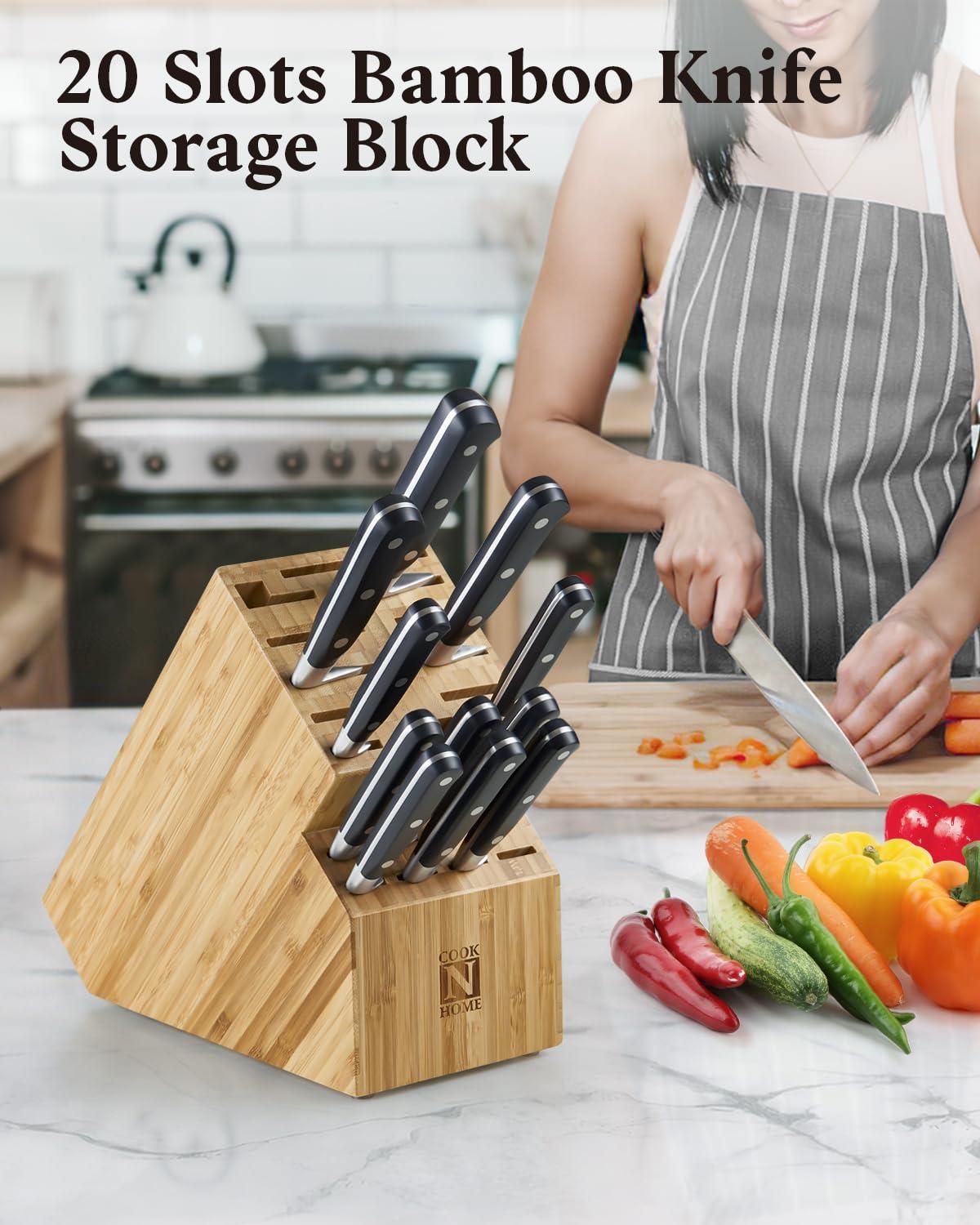 Cook N Home Cook N Home Knife Storage Block Without Knives