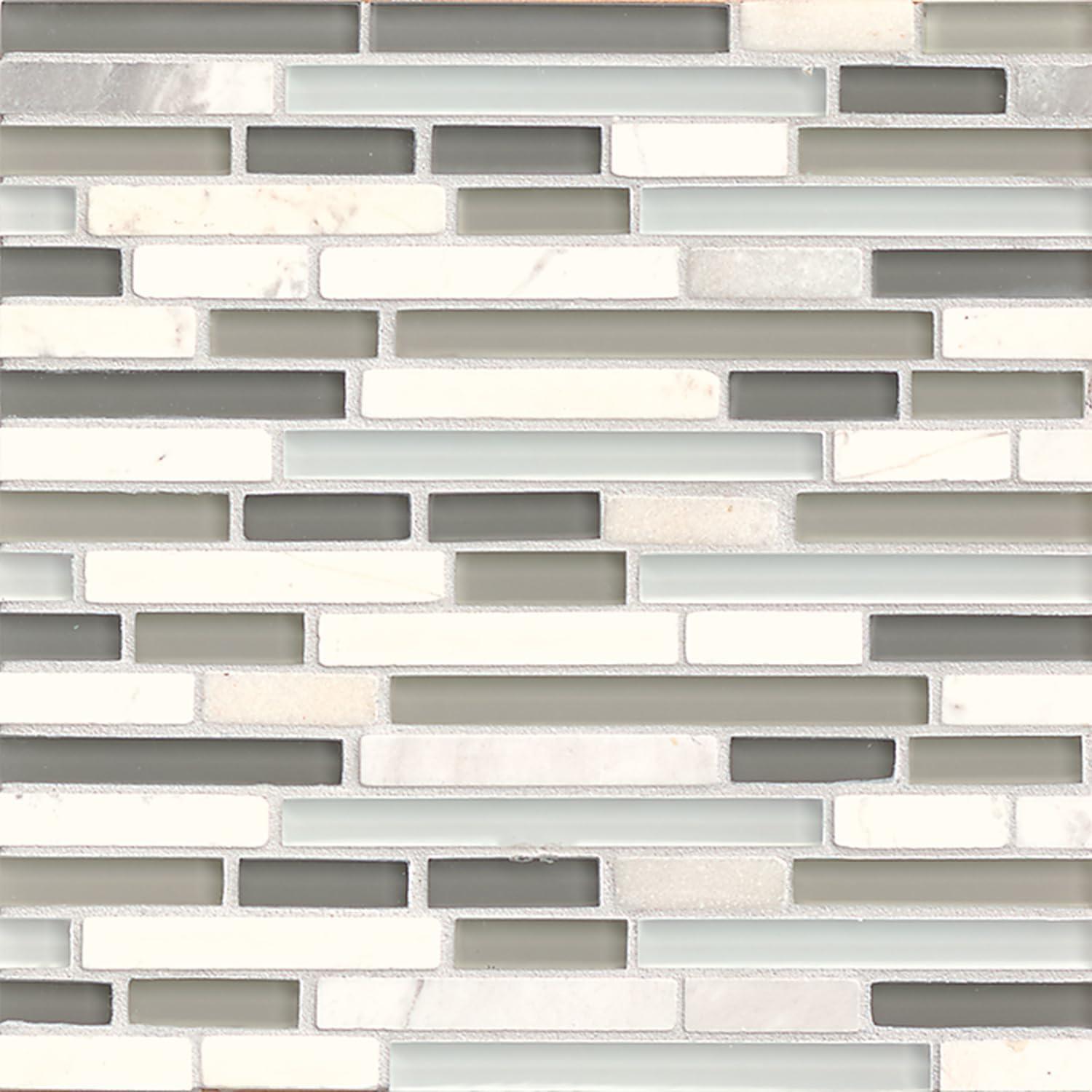 Eclipse Glass Linear Mosaic Wall Tile