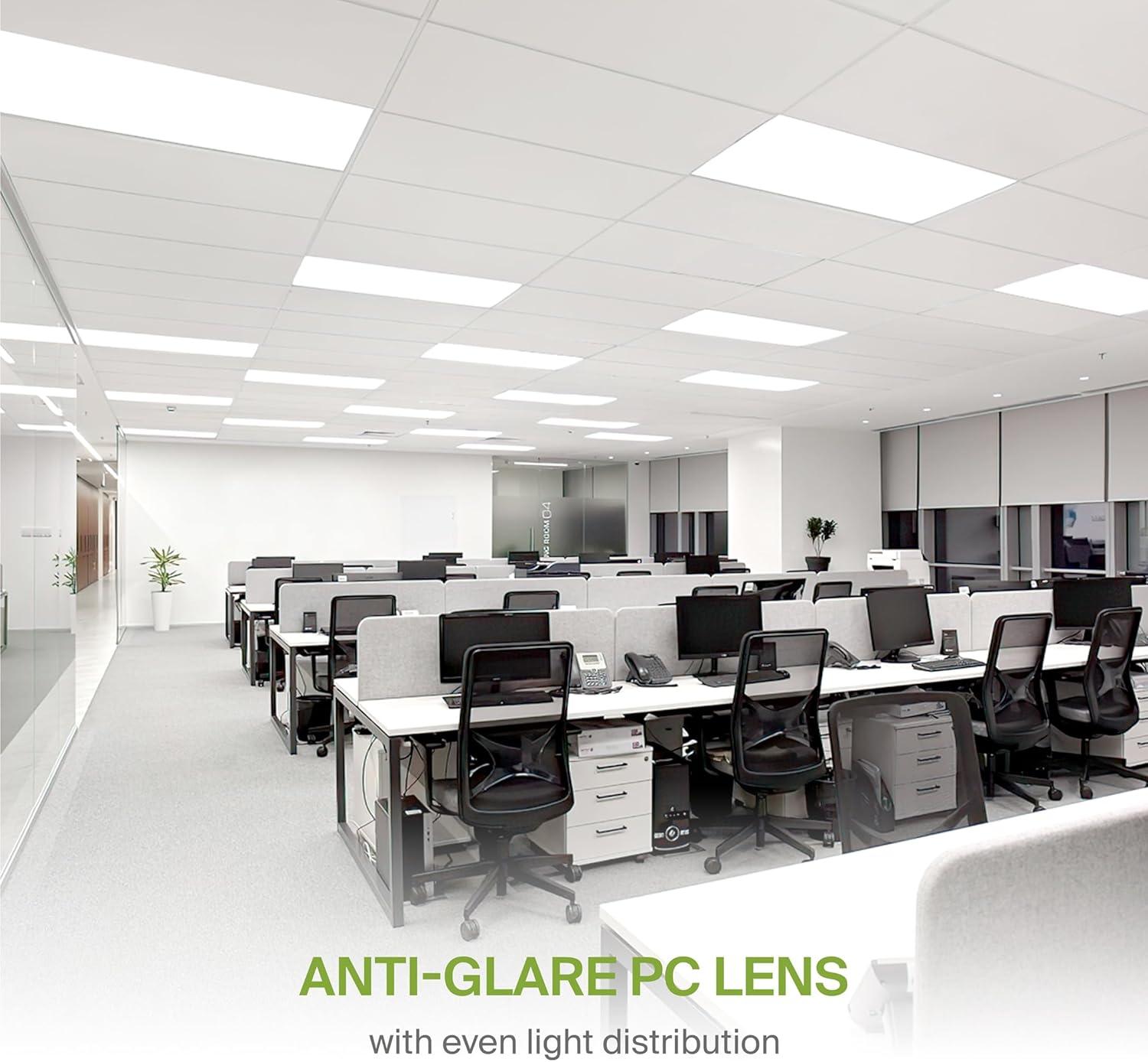 ASD 1x4 Surface Mount Frame for LED Flat Panel Light - Aluminum Surface Mounting Bracket Kit for Drop Ceiling - Low Profile Back-Lit Panels Mount Kit, White