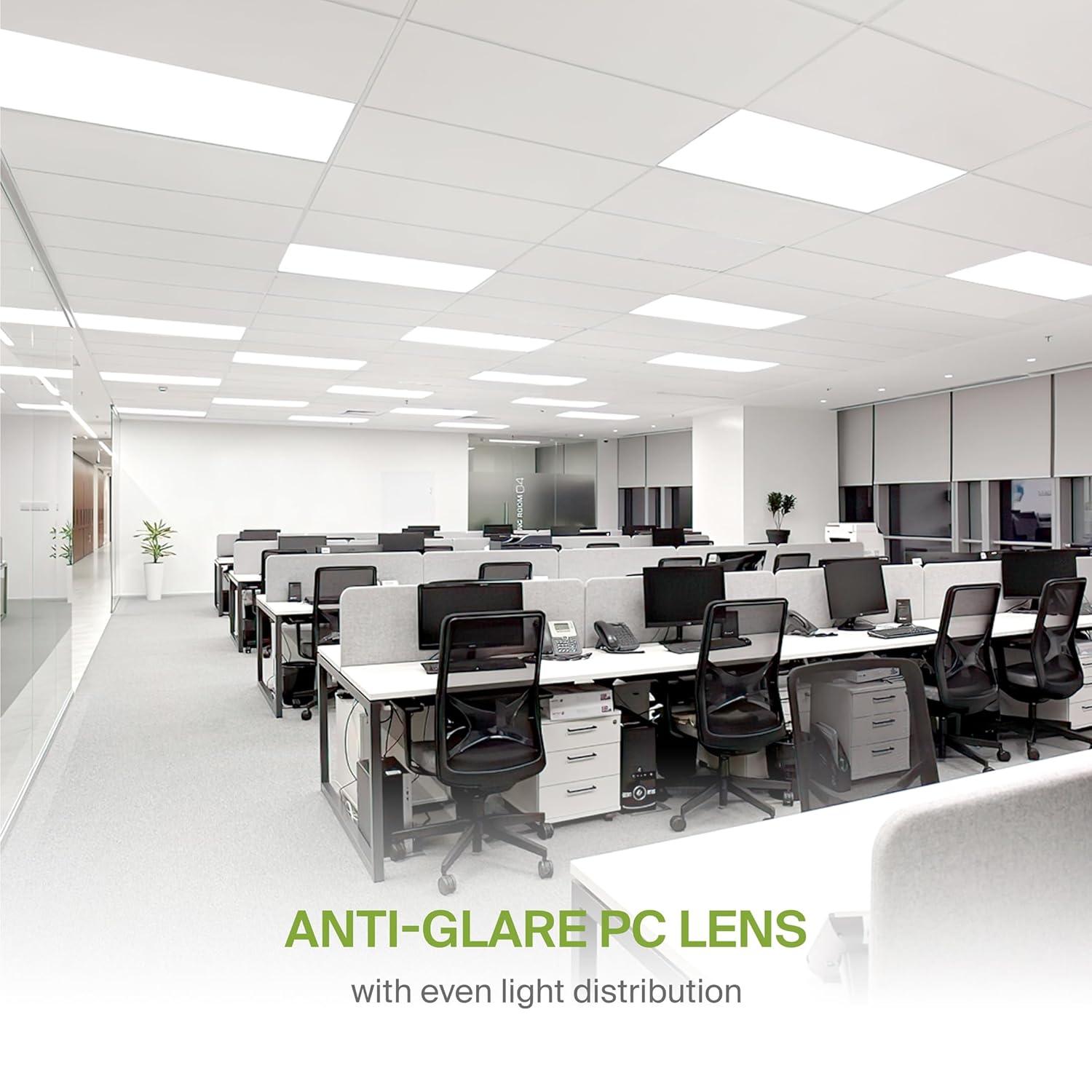 ASD 1x4 Surface Mount Frame for LED Flat Panel Light - Aluminum Surface Mounting Bracket Kit for Drop Ceiling - Low Profile Back-Lit Panels Mount Kit, White