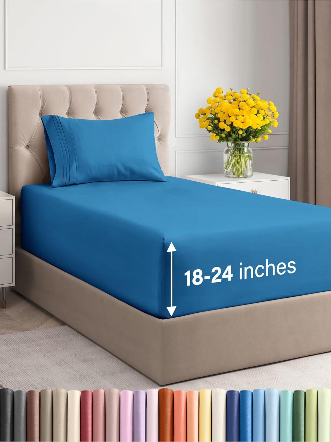 4 Piece Extra Deep Pocket Microfiber Sheet Set - CGK Linens