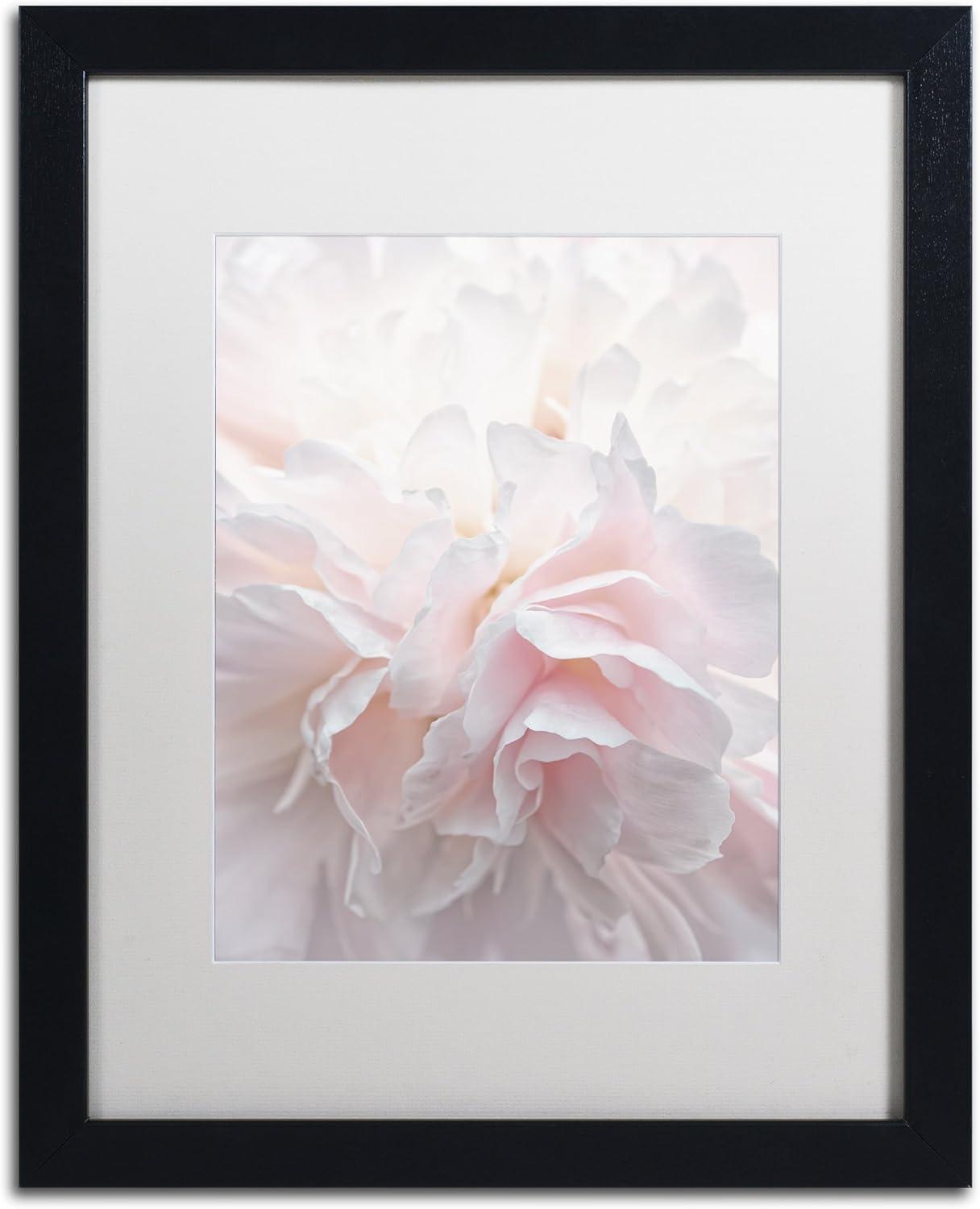 Trademark Fine Art -Cora Niele 'Pink Peony Petals IV' Matted Framed Art