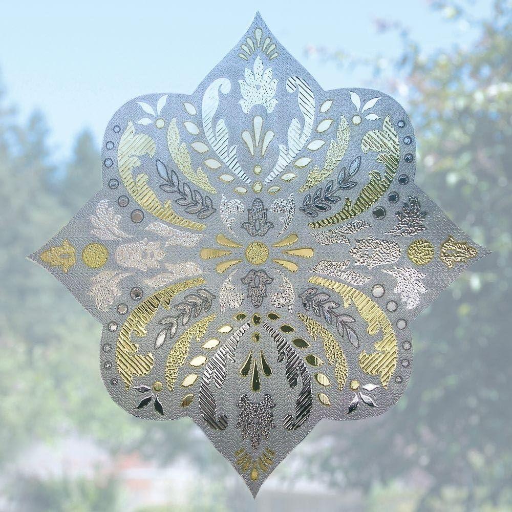 12" x 12" Medallion Accent Window Film - Artscape: Vinyl Decorative Film, Classic Patterns, Privacy & Insulation