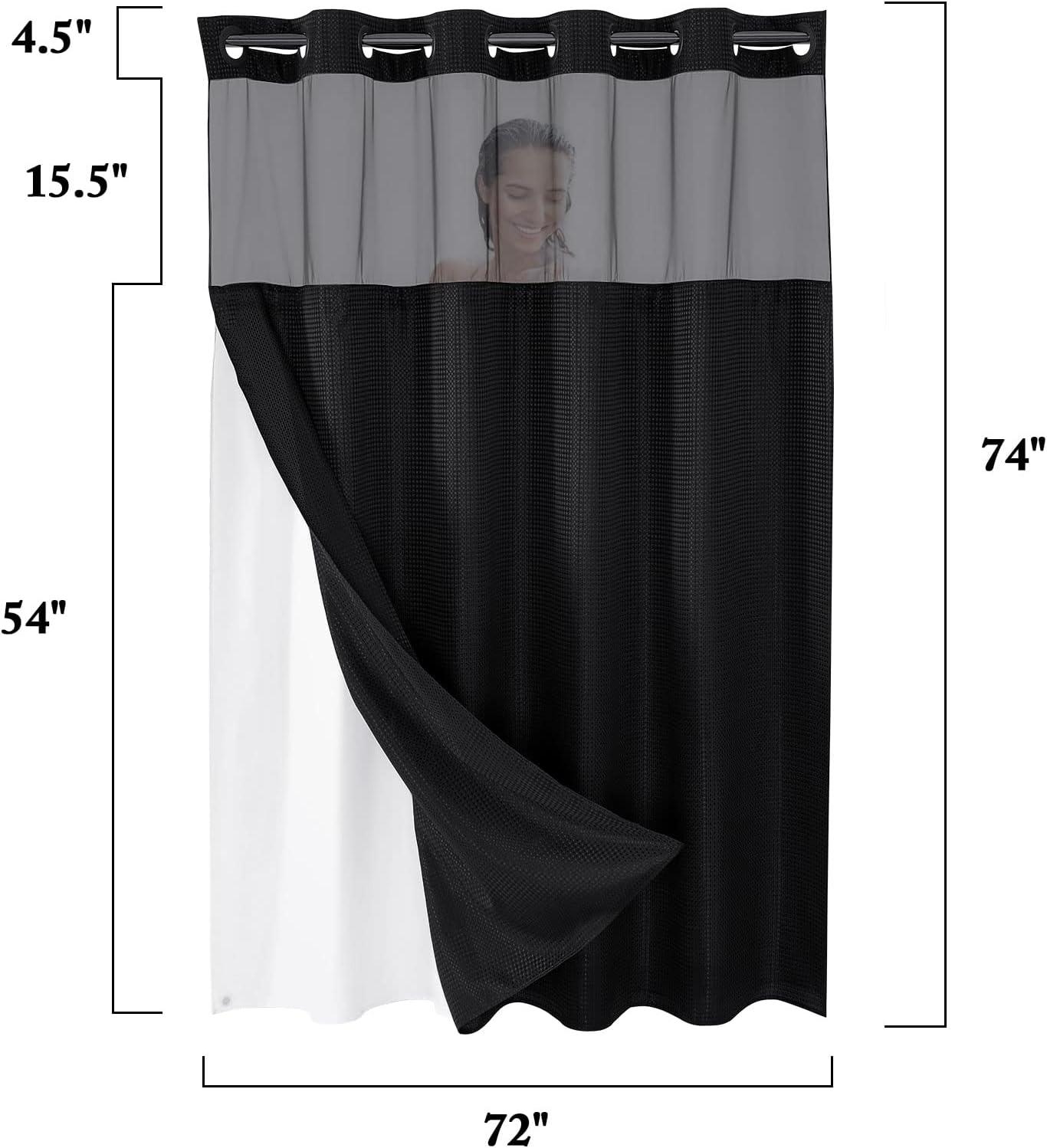 Shower Curtain with Liner Included