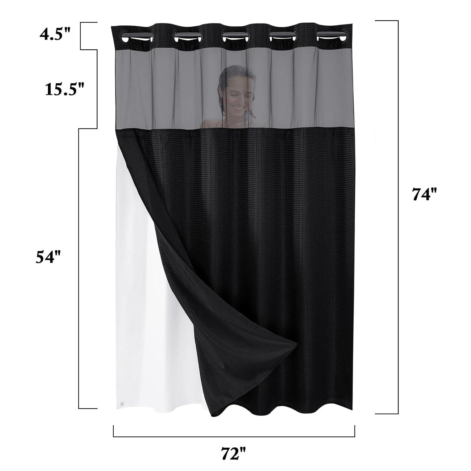 Shower Curtain with Liner Included