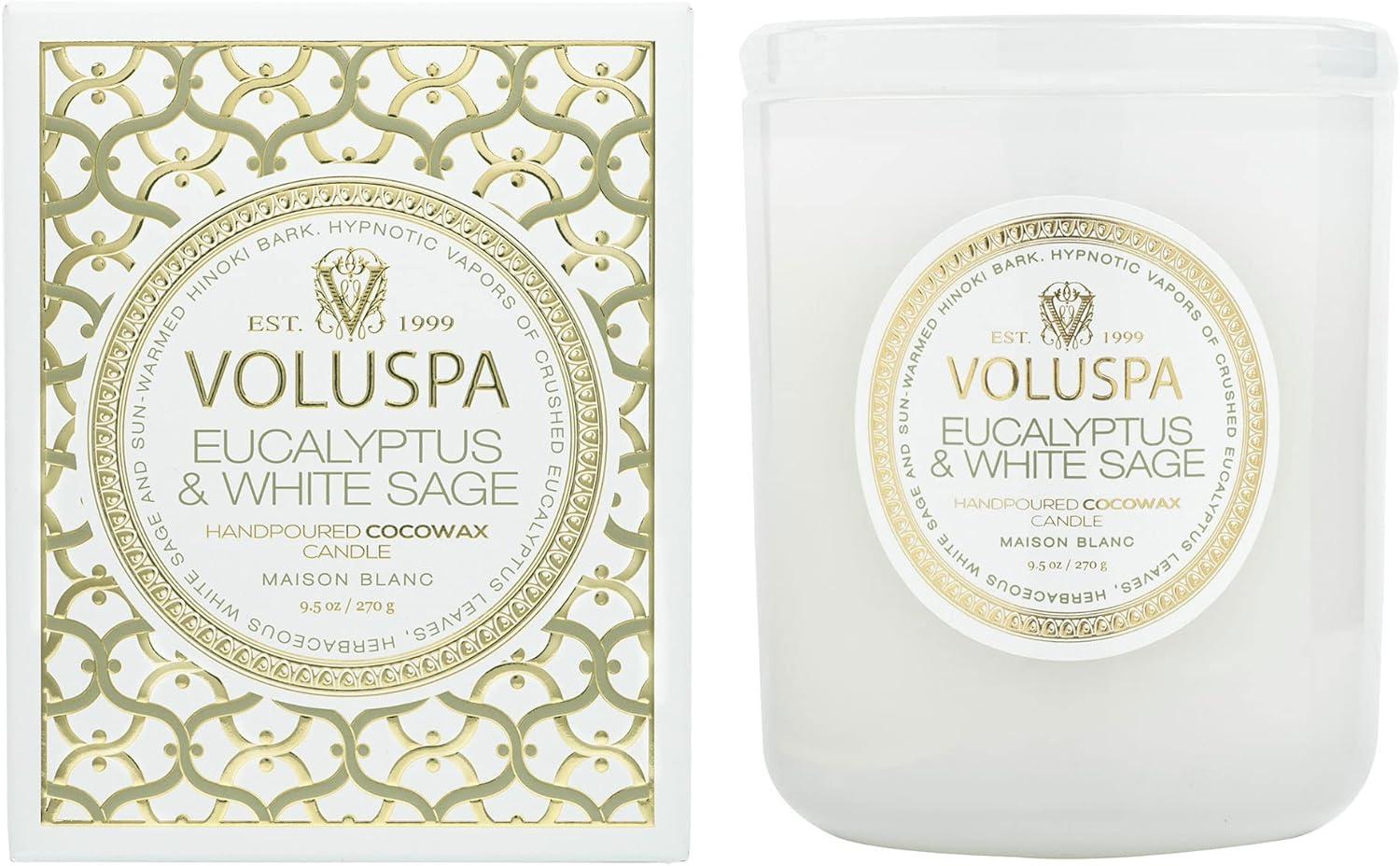 Eucalyptus & White Sage 9.5 oz Coconut Wax Candle