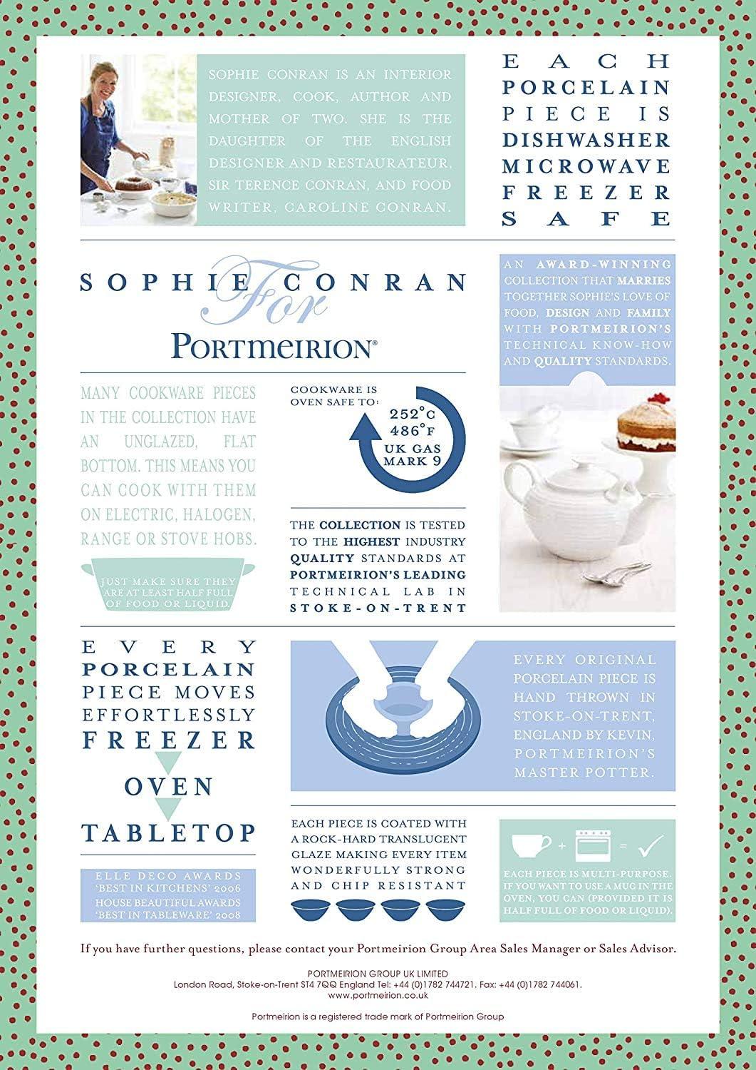 Portmeirion Sophie Conran-White Platter, Round 12"