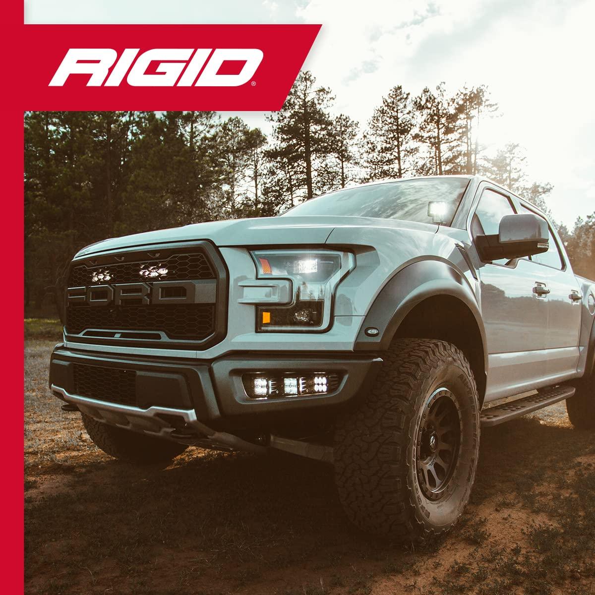 Rigid Industries Dually 30W Flood Lights, Exterior Decorative Lights, Fits Trucks, White, 2 Pieces