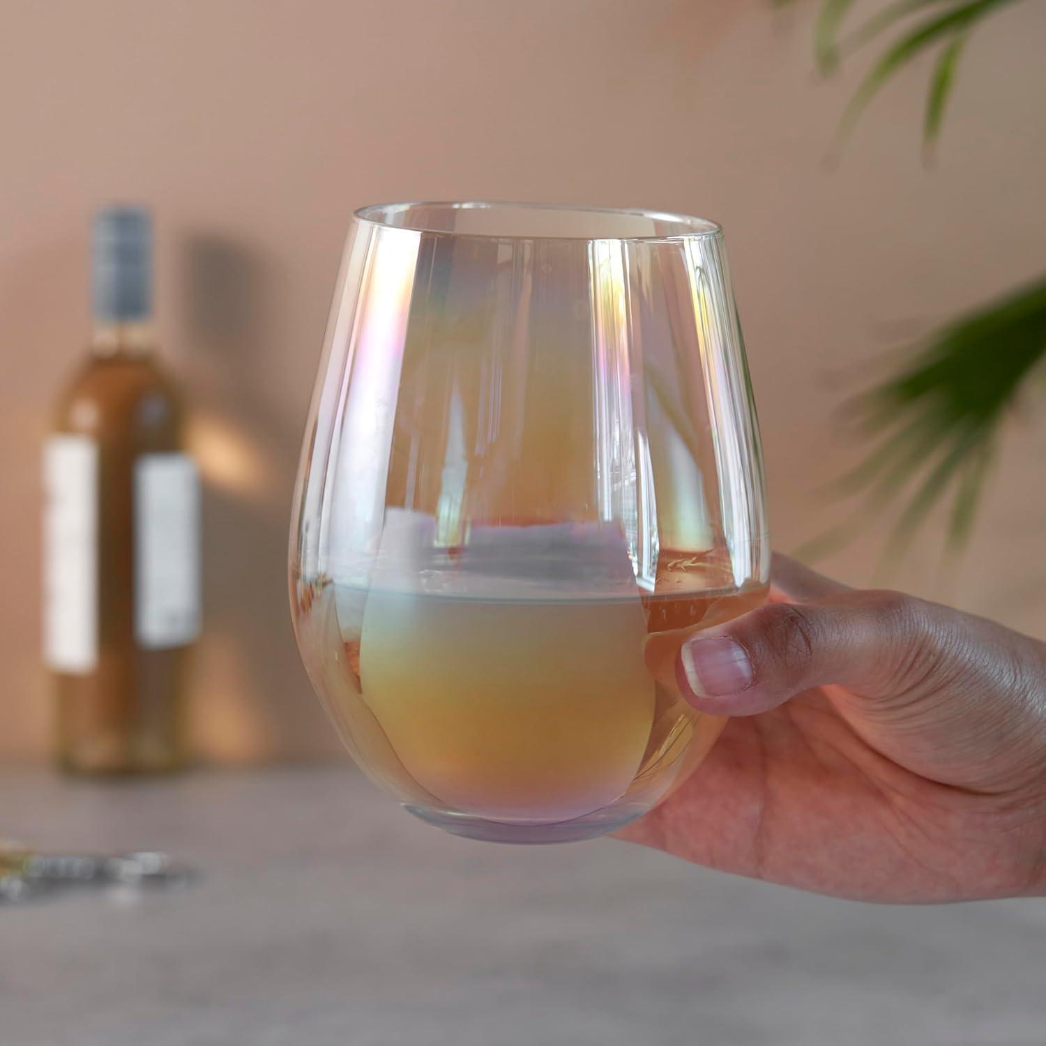 Luster Stemless Wine Glasses (Set of 2)