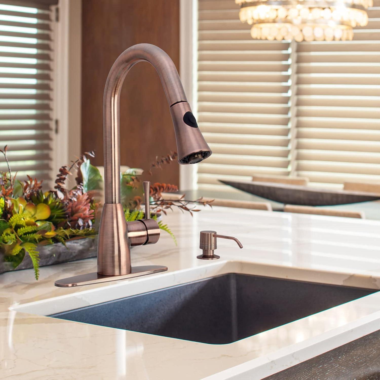 Pull Down Single Handle Kitchen Faucet