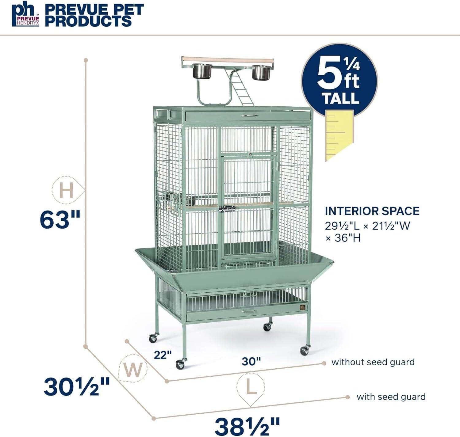 Prevue Pet Products Select Wrought Iron Sage Green Bird Cage