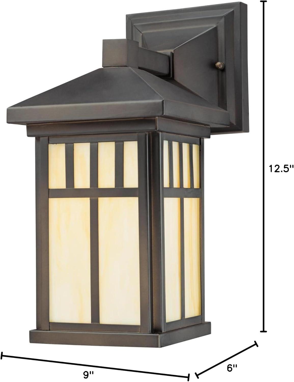 Burnham One Light Outdoor Wall Lantern, Oil Rubbed Bronze