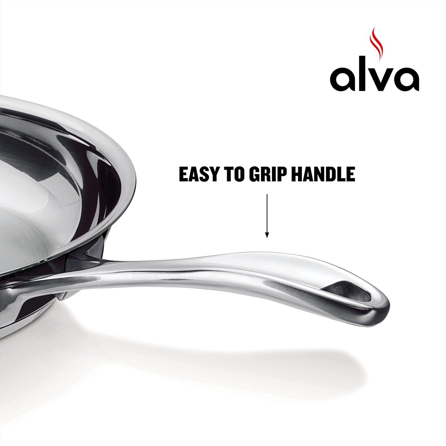 Alva Alva Chef Premium Stainless Steel Tri-Ply Frying Pan