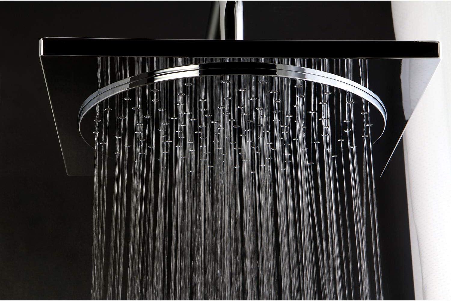 Kingston Brass Claremont 12-Inch Square Raindrop ABS Shower Head