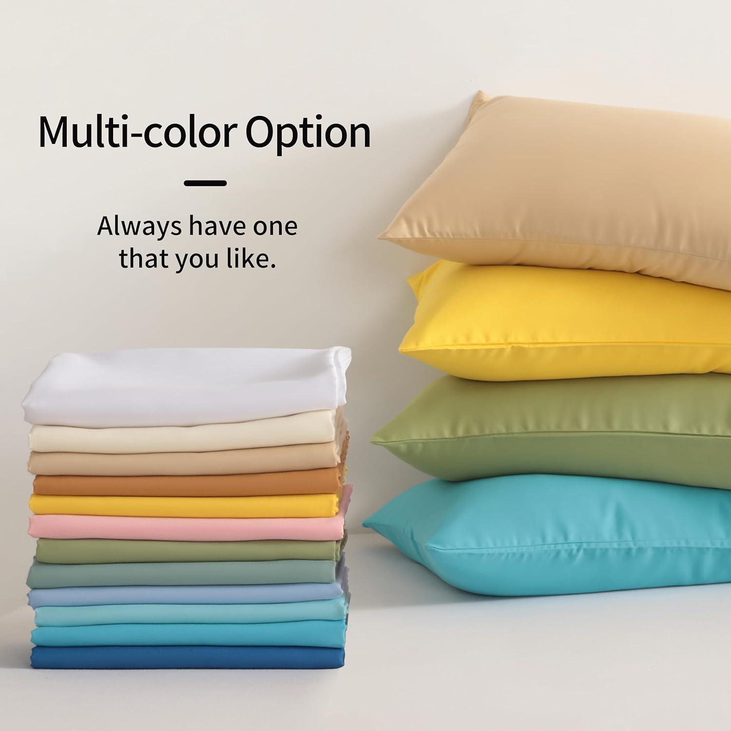 Bare Home Microfiber Pillowcase Set Envelope Closure