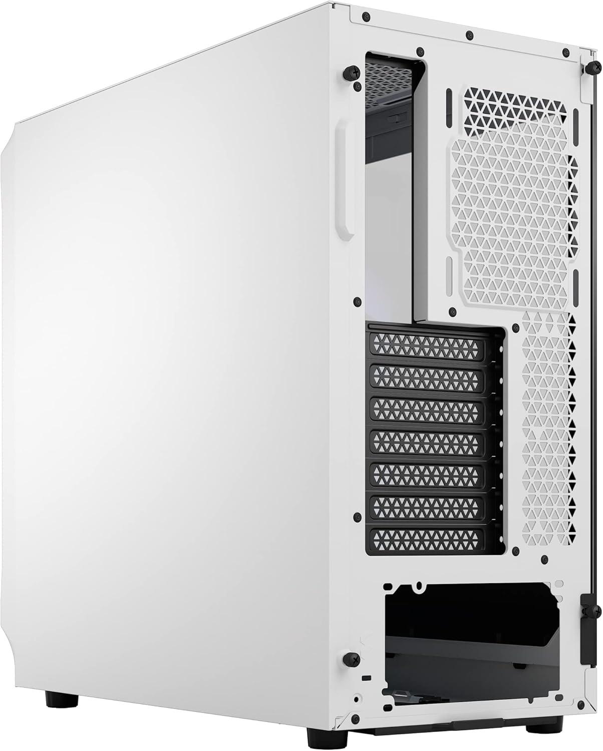 Fractal Design Focus 2 RGB White ATX mATX Mini ITX Clear Tinted Tempered Glass Mid Tower Computer Case