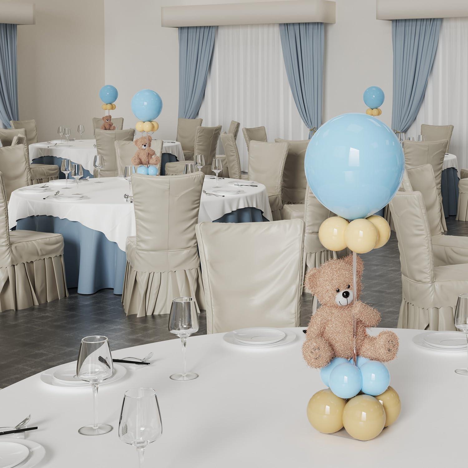 Clear Acrylic Tabletop Balloon Stand Kit, 23.6 Inch, 10 Pack