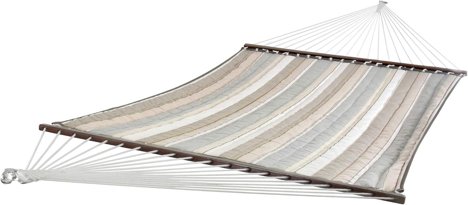 Vivere Double Sunbrella Quilted Hammock in Dove