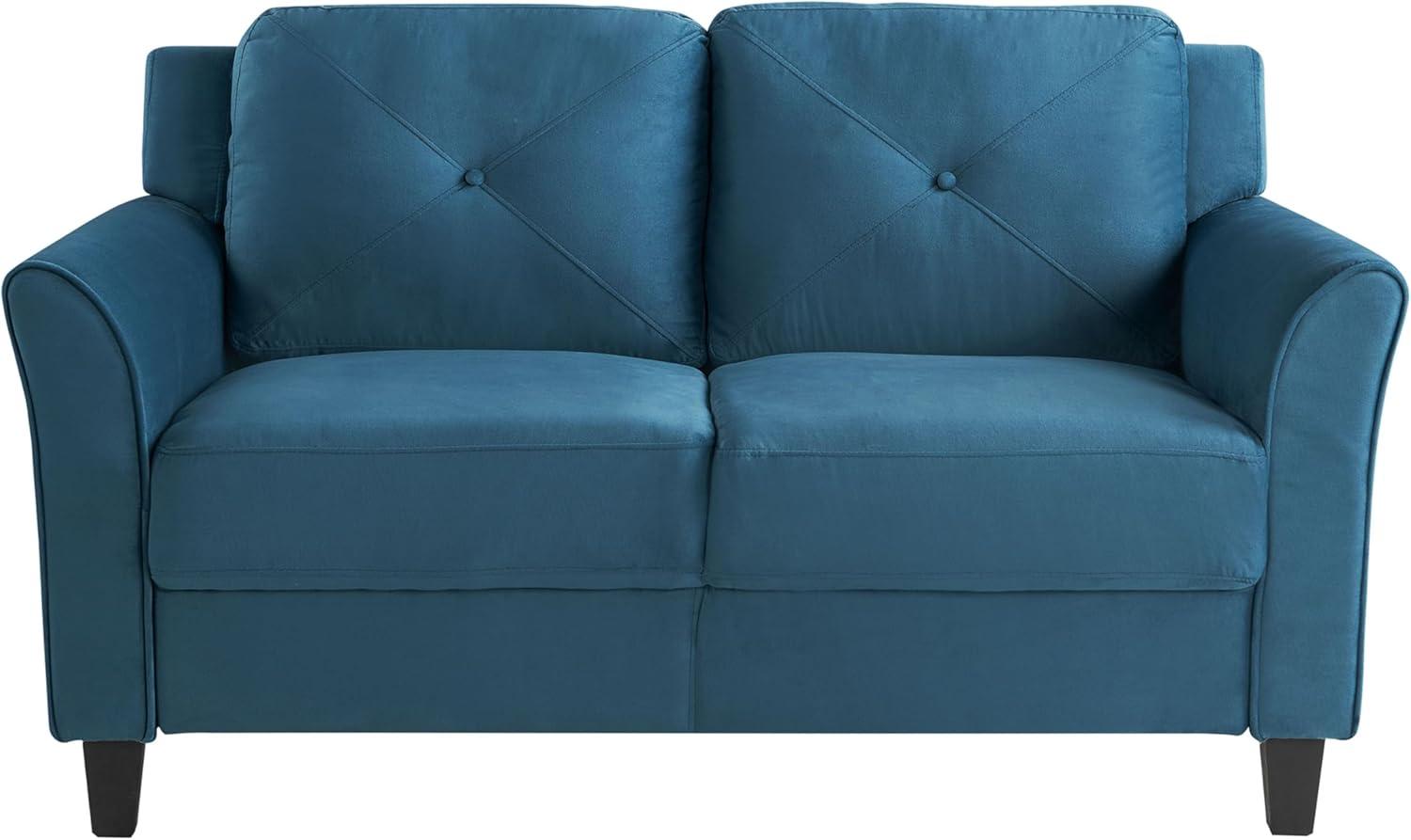 Lifestyle Solutions Harper Loveseat Blue Velvet