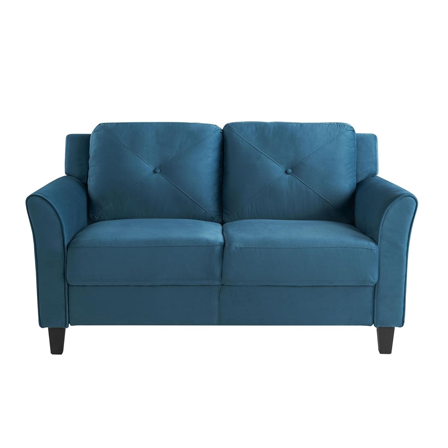 Lifestyle Solutions Harper Loveseat Blue Velvet