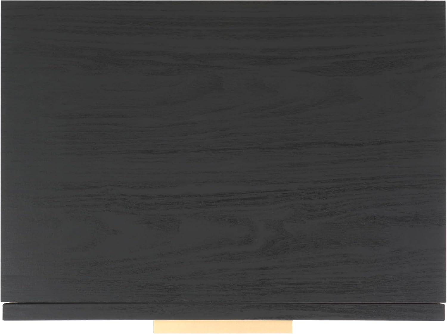 Axelle 1 Drawer Nightstand - NST9607 - Black/Black - Safavieh