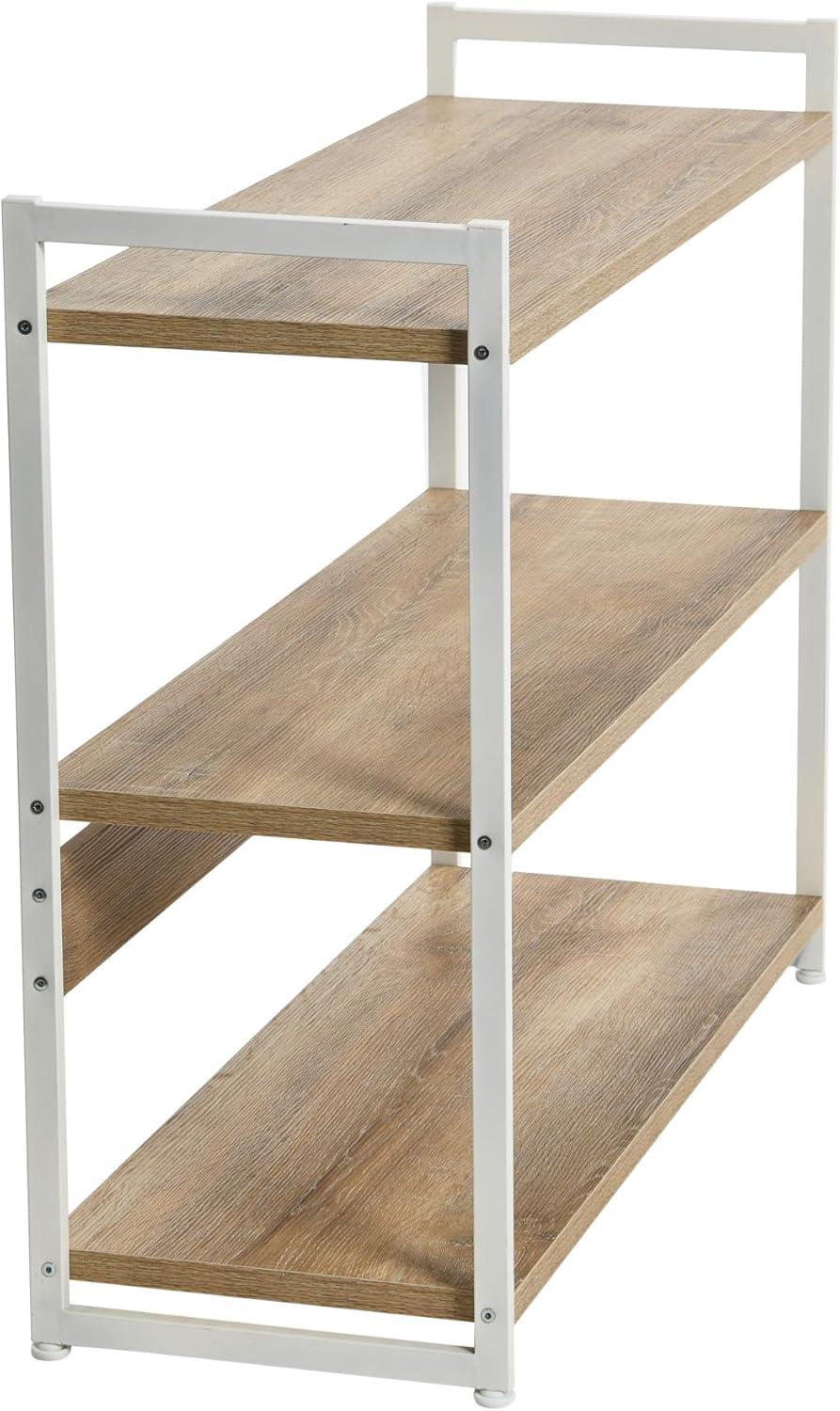 Household Essentials 32.5" Jamestown Wide 3 Shelf Bookshelf