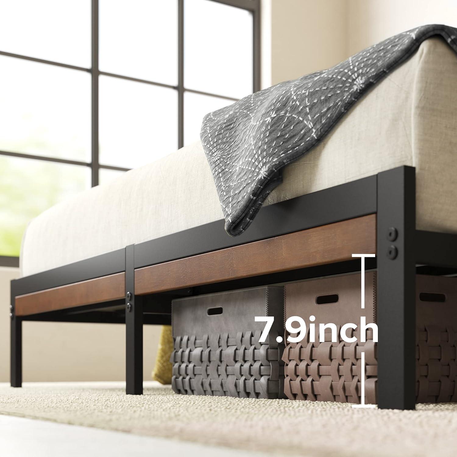 Zinus 35" Kai Bamboo and Metal Platform Bed Frame, Full