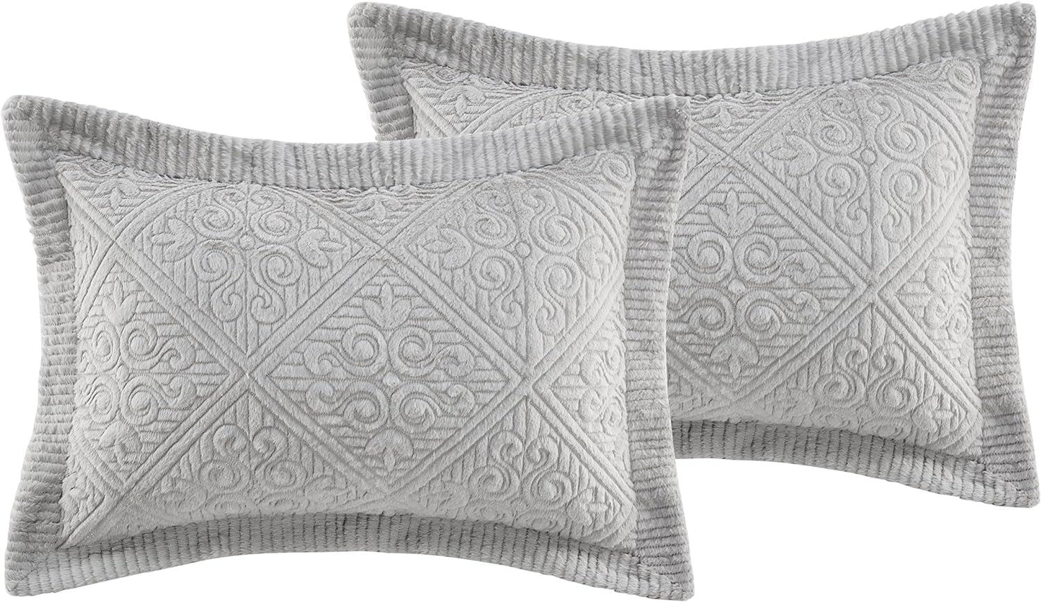 Westland Quilted Plush Bedspread Set