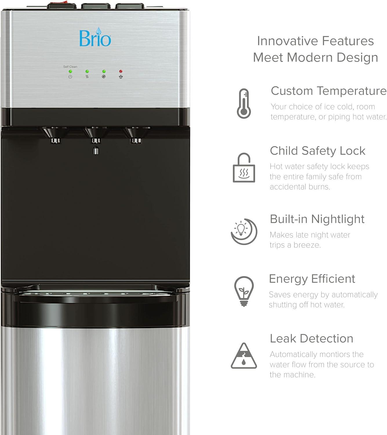 Brio Free Standing Bottleless Electric Filtered Water Dispenser