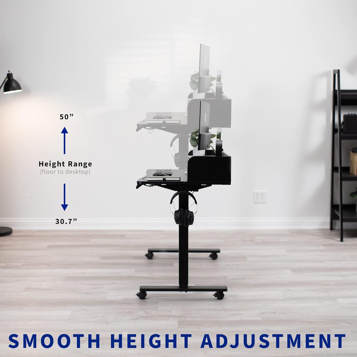 Vivo Adjustable Metal Base Standing Desk