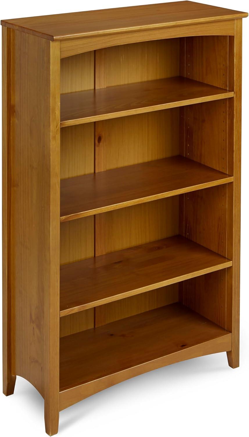 Cherry 48" Adjustable Solid Wood Shaker Bookcase