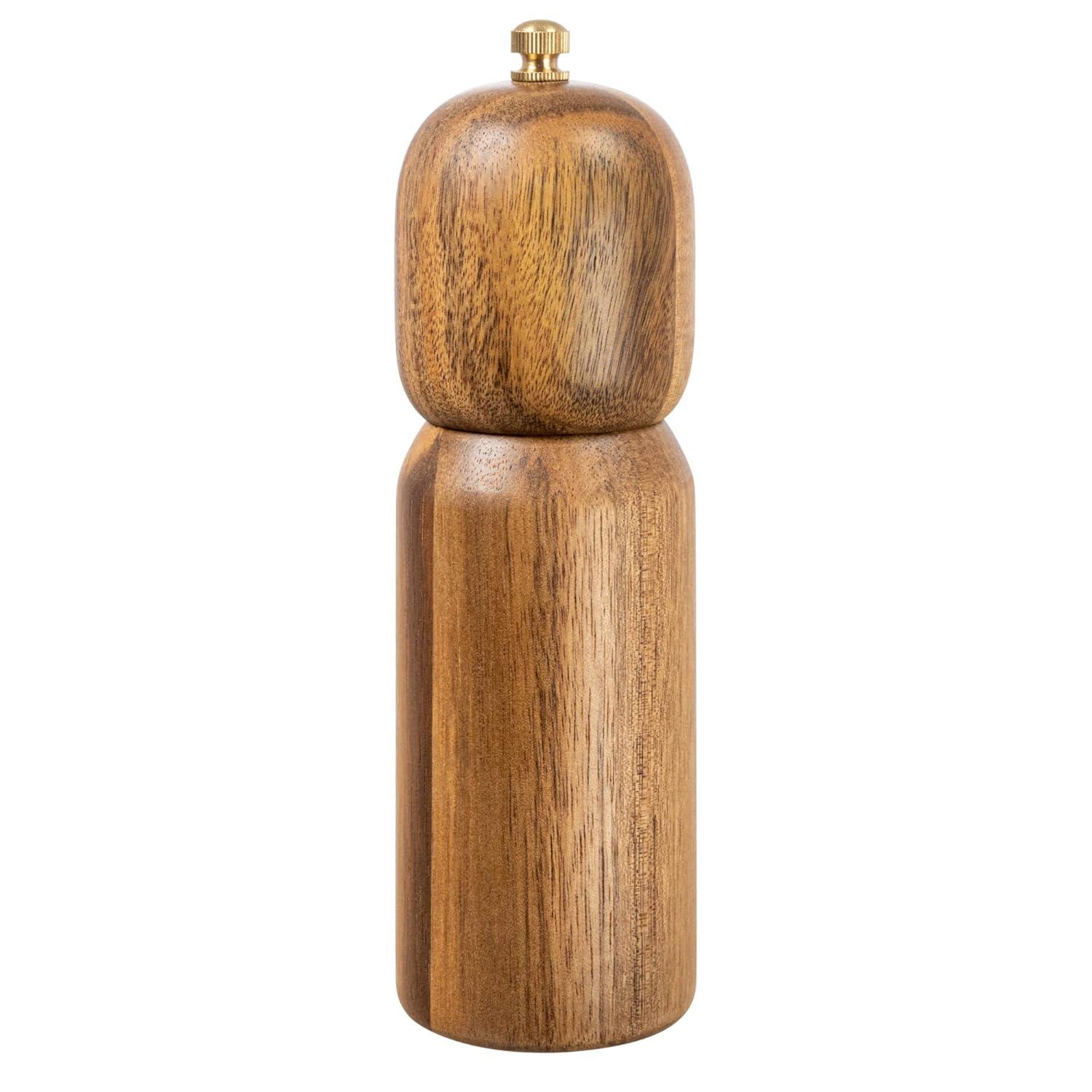 Creative Co-Op Modern Wood Salt And Pepper Mill,