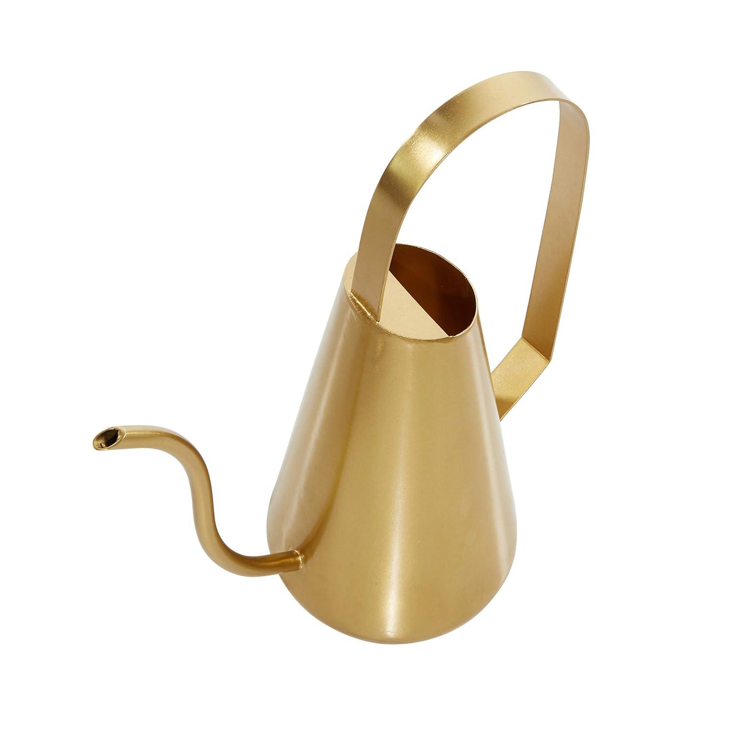 Set of 3 Glam Metal Planters Gold - Olivia & May: Indoor Iron Novelty Planters, No Drainage Hole, Tabletop Display