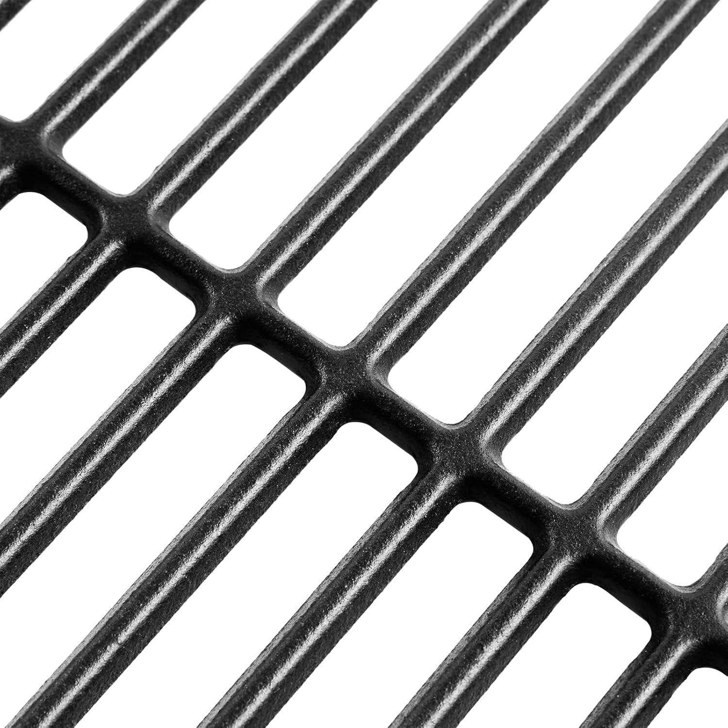 Matte Black Cast Iron Grill Grates for Char-Broil 6 Burner